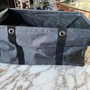 Thirty one large gray utility  tote